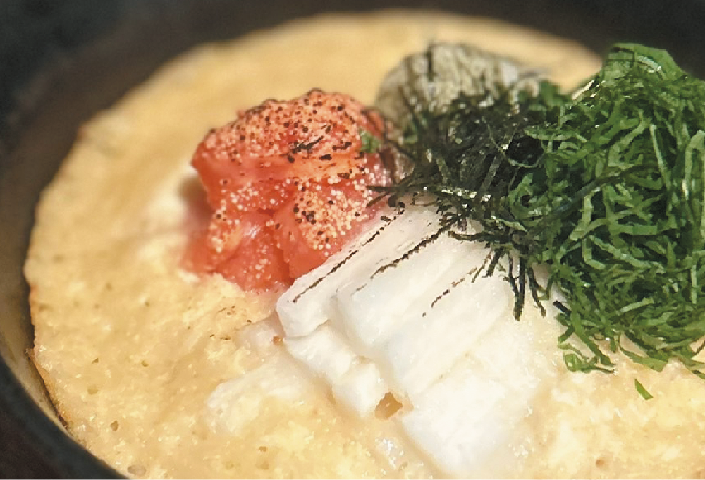 道産長芋の明太鉄板焼